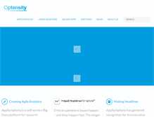 Tablet Screenshot of optensity.com